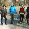 Zur Vorbereitung des Biodiversitätserlebnistages trafen sich (von links) Katharina Burgmeier (AELF), Michelle Horn-Cetinköprülü (UNB-MSP), Eberhard Heider (AELF), Christian Salomon (Regierung von Unterfranken), Christoph Müller und Gregor Wobschall (AELF).