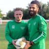 Die aktuellen Spielertrainer der DJK Schweinfurt – Dominic Nastvogel (links) und David Thomas: Ob das Duo auch in der kommenden Saison das sportliche Sagen bei der DJK hat, ist noch nicht abschließend geklärt.