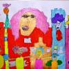 Beim Kinder-Kunst-Workshop von Gabriele Schöpplein entstehen bunte Kreationen.