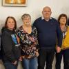 Im Bilder der Vorstand VdK Forst/Gädheim (von links): Winfried Huppmann Stell. Kreisvorsitzender VdK Schweinfurt, Isolde Hümpfer Kassiererin,  Helga Verheyen Frauenbeauftragte,  Gebhard Karch 1. Vorstand VdK Ortsverband Forst/Gädheim,  Christine Spall Schriftführerin,  Stefan Rottmann 1. Bürgermeister Schonungen.