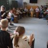 "Takkatakka bum": Konzentration ist gefordert beim Trommelprojekt an der Körnerschule.