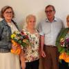 Der neue Vorstand des Würzburger Hospizvereins (von links): Werner Grübl (Schatzmeister), Ulrike Franz-Gräf und Theresia Then (Beisitzerinnen), Wolfgang Engert (1. Vorsitzender), Dr. Gabriele Nägler (Beisitzerin) und Dr. Christian Kirchhoff (2. Vorsitzender). Es fehlt auf dem Bild Christian Birken (Schriftführer).