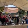 Das Schweinfurter Mandolinen- und Gitarrenorchester auf dem Mittelalterfest.