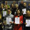 Die Jahrgangsbesten der unterfränkischen Gästnerinnen und Gärtner waren Johanna Pfister, Franziska Bader, Marie Czekala, Caroline Trepte, Lucas Hilpert, Laetitia Spiegel, Julia Holder, Leon Hergenröther sowie Laurin Schäfer. Mit im Bild Friedrich Reim, Karl-Ludwig Rostock, Markus Schwarzkopf und Claudia Taeger. Die Jahrgangsbesten der unterfränkischen Gästnerinnen und Gärtner waren Johanna Pfister, Franziska Bader, Marie Czekala, Caroline Trepte, Lucas Hilpert, Laetitia Spiegel, Julia Holder, Leon Hergenröther sowie Laurin Schäfer. Mit im Bild Friedrich Reim, Karl-Ludwig Rostock, Markus Schwarzkopf und Claudia Taeger.