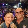 Steffi List und Herbert Rehberger an Weihnachten 2019, kurz vor Corona, im "Tanzcenter Heidenfeld". Nun folgt der endgültige Abschied von einer "Institution" der lokalen Musikbühnen im Landkreis Schweinfurt. 