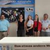 Von links: Ingo Schneider, Schulleiter des Friedrich-List-Gymnasiums Gemünden; Verena Kieslich, Projektleiterin; Celina Dittloff, Abiturientin; Tabea Groß, Abiturientin; Jürgen Sommerer, Erster Vorsitzender des Film-Photo-Ton-Museumsvereins Gemünden; Jürgen Lippert, Erster Bürgermeister von Gemünden