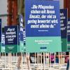 Der VdK machte in Würzburg mit einer Pflegekampagne auf die schwierige Situation im Bereich häuslicher Pflege aufmerksam.