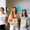 Von links zu sehen: Lilli Funk, Soz.Päd., Hauptberufliche Mitarbeiterin B-Hof; Annegret Schäfer, Lena Ort.