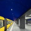 "Die perfekte Illusion eines Nachthimmels": Dank des unterfränkischen Unternehmens Knauf ist eine Berliner U-Bahnstation nun mit einem künstlichen Sternenhimmel ausgestattet.