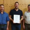 Auf dem Foto Klaus Förster (AELF Kitzingen-Würzburg), Martin Wiederer (Lindach), Lothar Ehehalt (Vorsitzender RZV Franken und MER Unterfranken).