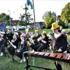 Der schwedische Musikkar Boxholm bei seinem Auftritt in Rundelshausen Der schwedische Musikkar Boxholm bei seinem Auftritt in Rundelshausen