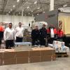 Der Hilfstransport für die Ukraine ist glücklich im Logistikzentrum in Polen angekommen.