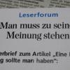 Symbolbild Leserbrief