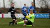 Beim 2:0 setzte Unterpleichfelds Silas Krebelder (links) Nikos Bude per Lupfer in Szene, hier scheitert er damit an Kleinrinderfelds Keeper Julian Schneider.