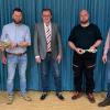 Zu Ende März verlässt Betriebsleiter Stephan Mohler den Abwasserverband Saale-Lauer. Sein jetziger Stellvertreter Manuel Hildmann wird die Stelle übernehmen: (von links) stellvertretender AZV-Vorsitzender Michael Werner, Stephan Mohler, Geschäftsführer Arno Schlembach, Manuel Hildmannn und AZV-Vorsitzender Martin Schmitt.