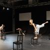 „Ausgewählte Unheimlichkeiten“: Hannah Juliane Steenbeck , Anna Schneider, Lilly Bendl auf der Bühne der Theaterhalle am Dom.