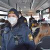 Keine Beanstandungen gab es bei den Kontrollen in den Bussen. „Alle haben sich an die Vorschriften gehalten,“ heißt es als Fazit.