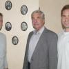 Das Unternehmen Lorenz wird (von links) von peter, Dieter und Felix Lorenz geführt. Die Vorgängergenerationen hängen als Bildchen an der Bürowand.