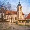 Die Kirche von Untereisenheim. Die Kirche von Untereisenheim.