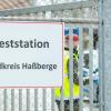 Im Testzentrum Wonfurt können Betroffene mit Termin einen PCR-Test machen lassen.