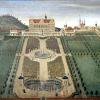 Historische Gartenansicht Schloss Weikersheim. Historische Gartenansicht Schloss Weikersheim.