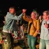 Sänger Christopher Tate war vom coronakonform tanzenden Publikum begeistert. Sänger Christopher Tate war vom coronakonform tanzenden Publikum begeistert.