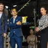 Leporello (links, Gustavo Müller) und Don Giovanni (Hernan Atilio Vuga) mit Donna Elvira (Marianna Martirosyan). Leporello (links, Gustavo Müller) und Don Giovanni (Hernan Atilio Vuga) mit Donna Elvira (Marianna Martirosyan).