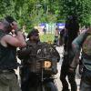 Den meisten Platz auf dem Festivalgelände nahm das Dorf der Apokalypse mit seiner Endzeitstimmung ein. Den meisten Platz auf dem Festivalgelände nahm das Dorf der Apokalypse mit seiner Endzeitstimmung ein.