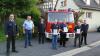 Auf dem Bild die geehrten Kameraden von links KBM Manfred Wawretschka, Bürgermeister Fridolin Link, 1. Kommandant Michael Link, Gerd Mötzing, Andreas Wetzel, Alexander Knaub, 2. Kommandant Benjamin Binkowsky.