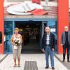 Bei der Verabschiedung (von links nach rechts) Geschäftsführer Bernd Titius, Luise Wehe, Franz Pecht und Geschäftsführer Björn Tischer.