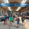 Führung durch die Halle des Betonfertigteilbaus bei Glöckle.