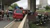 Eine Autofahrerin hat am Donnerstagmorgen mit ihrem Auto in Karlstadt das Geländer der Bahnstrecke durchbrochen.