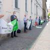 Beim "Dienst-Tag" für Menschen demonstrierten diesmal Caritas-Vertreter unter anderem für bessere Arbeitsbedingungen in der Pflege.