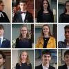 Pfarrerin Raffaela Meiser (von oben von links nach rechts) konfirmierte Linus Döblinger, Celine Burgemeister, Mia Schwarz, Richard Sittig, Jana Lenz, Johanna Fuhrmann, Lucius Schmitt, Jose Gold, Jana Friedrich, Nico Töpfer und Timo Töpfer.