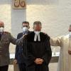 Investitur: Brigadegeneral Ruprecht von Butler, der leitende Polizeidirektor Thomas Lehmann und der katholische Militärpfarrer Dr. Andreas Rudiger verpflichten Jochen Fiedler (vorne) als evangelischen Militärpfarrer. Investitur: Brigadegeneral Ruprecht von Butler, der leitende Polizeidirektor Thomas Lehmann und der katholische Militärpfarrer Dr. Andreas Rudiger verpflichten Jochen Fiedler (vorne) als evangelischen Militärpfarrer.