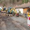 Seit letzter Woche ist der Leitungsbau im Rahmen der Trinkwassersanierung in der Siedlung wieder angelaufen.