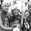 Deutscher Staffel-Meister 1998: Andreas Schlütter (von links), René Sommerfeldt und Wolf Wallendorf liefen mit ihrer Vereinsstaffel schneller als ihr Dauerkonkurrent SC Monte Caolino Hirschau.