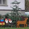 Die lustige Schlittenfahrt des Nikolauses am Wethbrunnen in Hausen wurde vom Obst- und Gartenbauverein gestaltet.