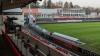 Die Sky-Kameras waren schon aufgebaut, als die DFL am Mittwochnachmittag die Partie gegen den FC St. Pauli wegen eines Corona-Falls bei den Würzburger Kickers absagte: Ein Blick ins leere Stadion am Dallenberg.