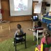 Gebannt lauschten die Kinder beim etwas anderen Vorlesetag an der Sprach-KiTa St. Martin in Gemünden.