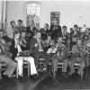 Der Posaunenchor gab etwa Mitte der 70er Jahre auf der Empore neben der Orgel unter der Leitung von Hermann Heinemann ein Konzert.