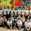 Die 4. Klasse der Grundschule Theilheim, Teilnehmer am Residenzlauf.