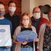 Zum ersten Mal erhielt das Gastronomenpaar Doreen Marko und Simon Schneider vom Blockhaus in Creglingen das Gütesiegel "Taubertal – Kulinarisch erleben" zuerkannt (von links): Simon Schneider, Ron Knolmayer (Tourist-Info Bad Mergentheim), Doreen Marko, Andreas Berns (Dehoga), Marlene Jirka (Tourismusverband "Liebliches Taubertal").