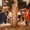 Das Denkmal während der Entstehung auf der Landesgartenschau in Würzburg 1990. 