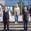 Schulleiterin Ulrike Freifrau von und zu der Tann begrüßte an der Freiherr-von-Lutz-Mittelschule die neuen Lehrkräfte (von links): Sebastian Beck aus Burglauer, Oliver Massis Aikilli, Denise Schäfer aus Strahlungen und Peter Reiß aus Salz.