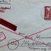 Der Einschreibe- und Eilbrief nach Marktheidenfeld vom 3. Juni 1948 wäre heute mit der Adresse "Tulpenweg 500" unzustellbar. Der Einschreibe- und Eilbrief nach Marktheidenfeld vom 3. Juni 1948 wäre heute mit der Adresse "Tulpenweg 500" unzustellbar.