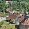 Das Fränkische Freilandmuseum Fladungen aus der Vogelperspektive. Landrat Thomas Habermann, derzeit Verbandsvorsitzender, zeigte sich bei der Zusammenkunft des Zweckverbandes in Würzburg als ein Fan des Museums, das zahlreiche Besucher, gerade auch zu Corona-Zeiten, anlocken sollte.