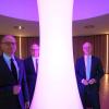 Bei der Eröffnung der neuen Ruhelandschaft im SaunaPark der KissSalis Therme: OB Dirk Vogel, Stadtwerkechef Manfred Zimmer und Stefan Kannewischer, der Geschäftsführer des Betreiberunternehmens.