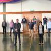 Die konstituierende Sitzung des Zweckverbands Abwasserbeseitigung Roßbrunn-Uettingen fand coronabedingt in der Aalbachtalhalle statt, (von links) Ingrid Metz, Vorsitzender Edgar Schüttler, Alois Bärmann, Andreas Hümmer, Erich Hetzer, Klaus Schmidt, Stefan Büttner, Martin Meyer, Hartmut Keller, Karin Kuhn, Klaus Fleischmann, Jürgen Kuhn als Stellvertreter von Bernd Kleinschnitz und ehemaliger Vorsitzender Heribert Endres.