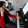 Corona: Martha Bolkart-Mühlrath unterrichtete Musikschüler auch per Telefon.